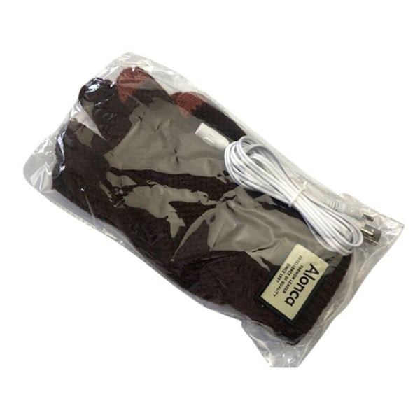 Uppvärmda handskar Stickade handskar SVART black