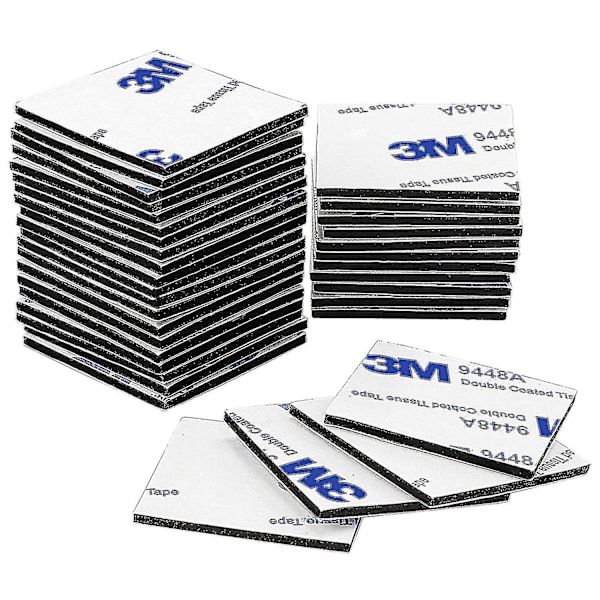 3M Selvklæbende skumpuder, dobbeltsidede selvklæbende puder, stærk monteringstape, 40x40mm, 150 stk. gave-FA6-