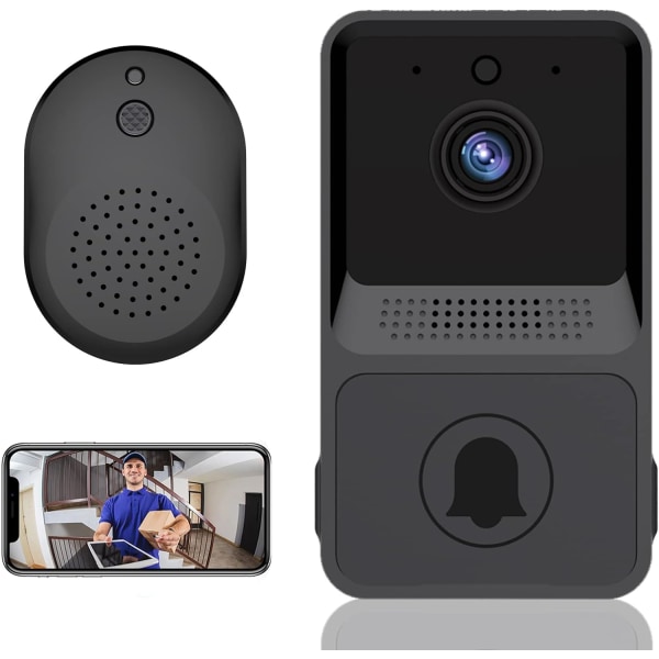 Trådlös fjärrvideo dörrklocka Hem intercom HD nattvision