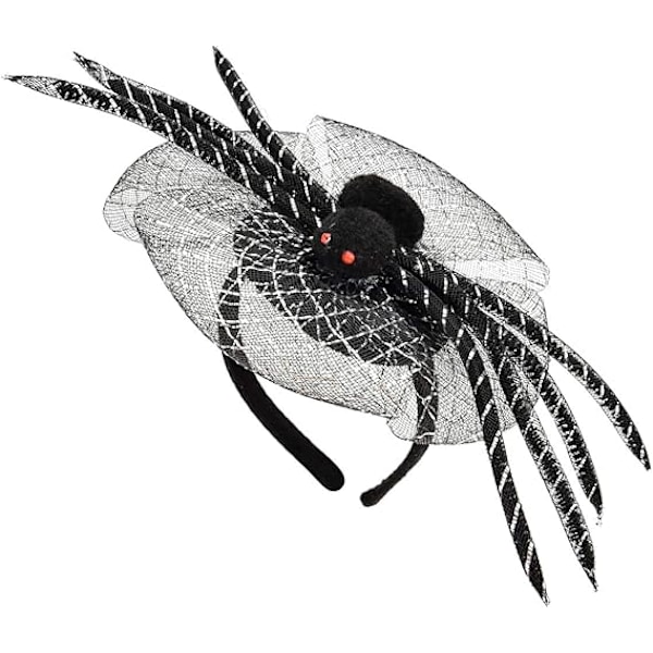 Dazzling Halloween Spider Web Headpiece Black Widow Headdress Festival Headpiece Cosplay