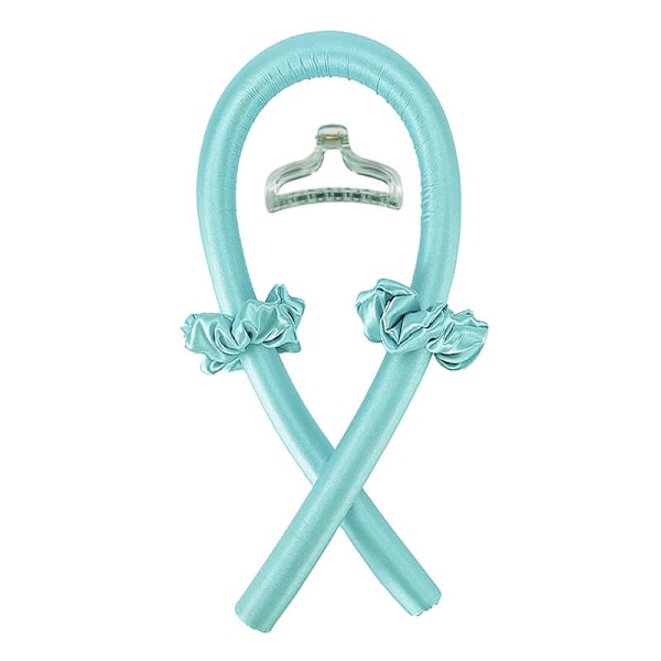 Satin Heatless Curling Set for hår, perfekte krøller, ingen skade blue