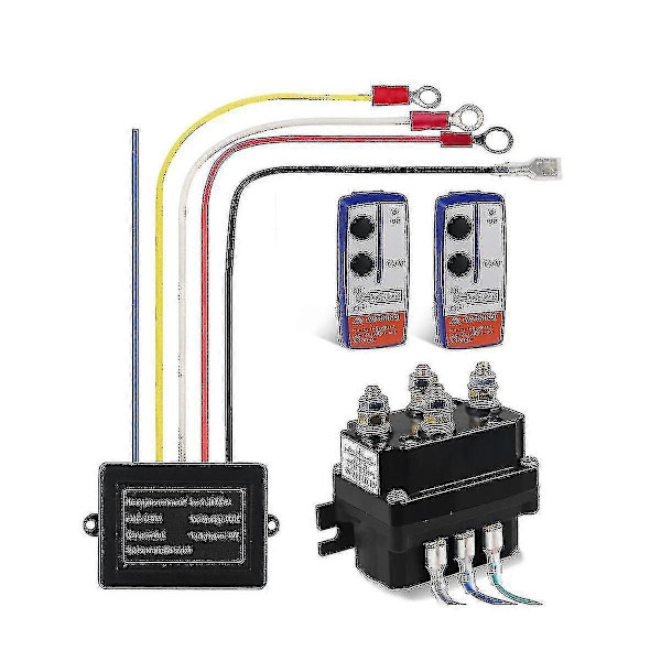 12V 250A Vinsch Fjärrkontroll Relä Dubbel Fjärrkontroll Kit Bil Motorcykel Offroad