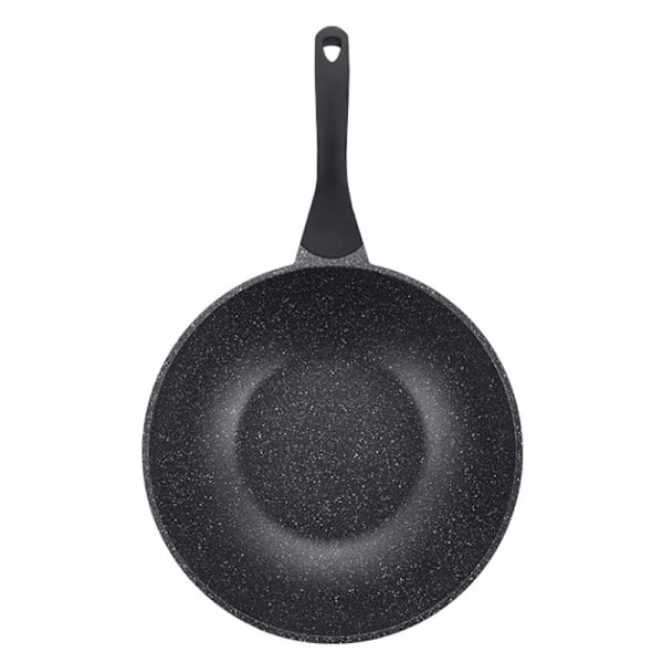 Alsidig Wokpande: Non-stick Marmor, Alle Varmekilder black 1535