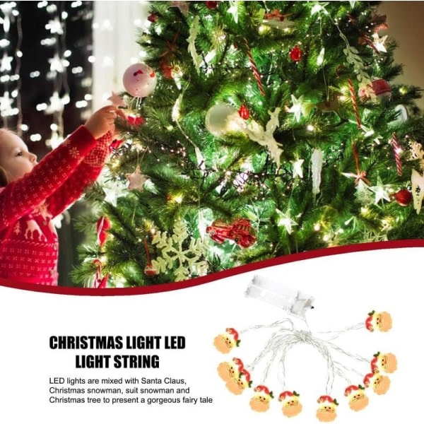 Julgransljus 3M 20 st LED-lampor batterier Jultomteträd