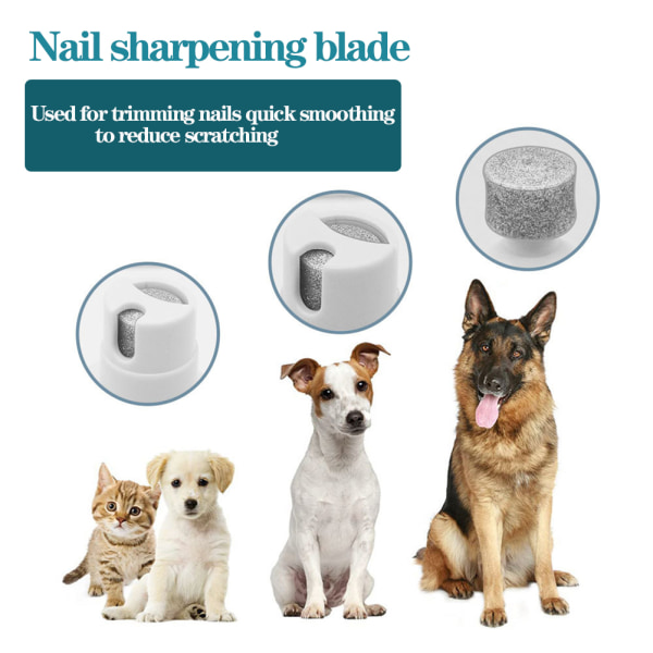 4-i-1 klippmaskiner för djurskotsel Professionell hundhårtrimmerset LCD- set för djurhår White