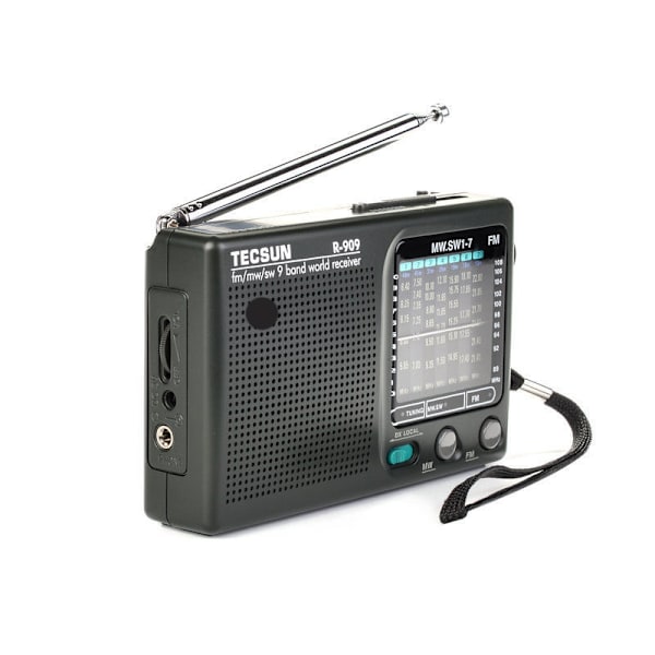 Bärbar radio FM MW(AM) SW(Shortwave) 9 Bands World