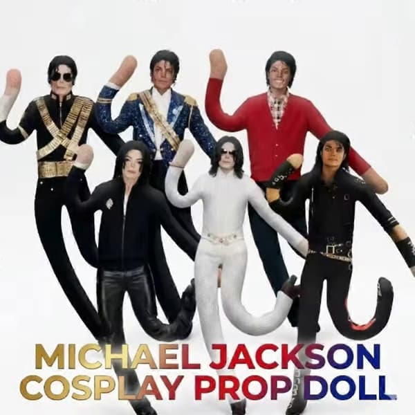 Michael Jackson Funny Doll Plush Bendable Plush Abstract Doll Bendable MJ Plush Toys Music Fan Gift-FA-