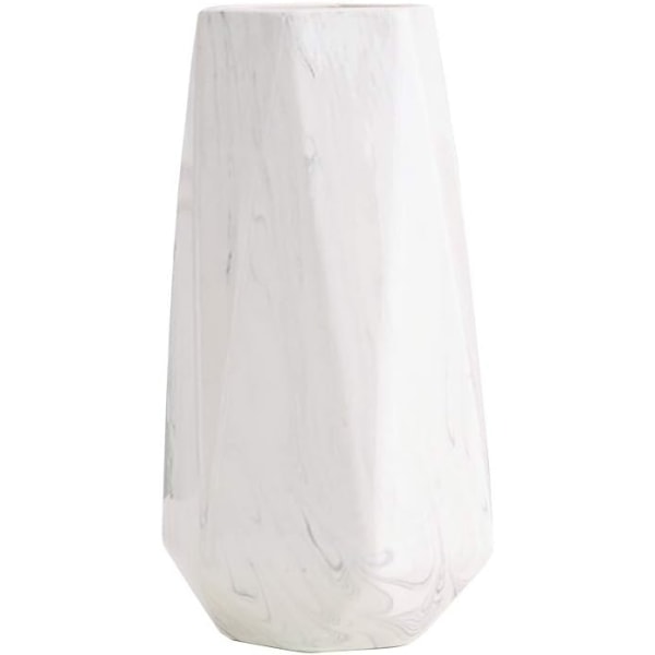 White marble ceramic vase home decor vase and table centerpiece
