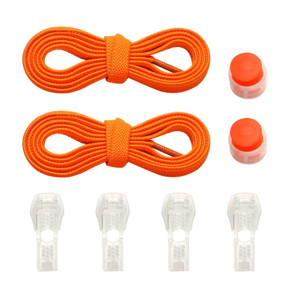 Spring Lock Skosnören uden snørebånd ORANGE orange