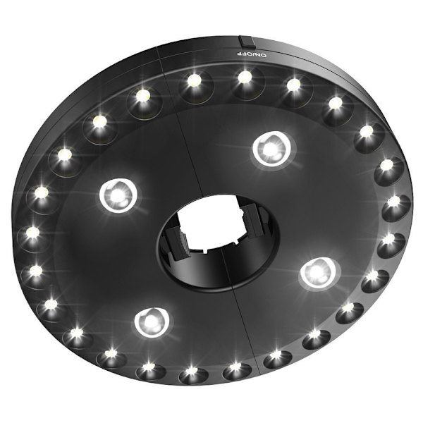 Terassivarjon valaisin Patio-varjon valo 24 LED-valoa 3 tilaa