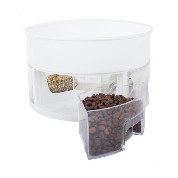 Roterande Köksförvaring: Te, Kaffe & Kryddor + 4 Skedar white 803