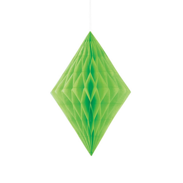 Unique Party 14 tommers diamantpapirdekorasjoner 14 tommers limegrønn Lime Gree Lime Green 14 inch