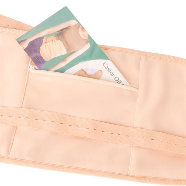 Gjenbrukbar dame Ricin Oil Pack Wrap Midjeomslag Justerbar