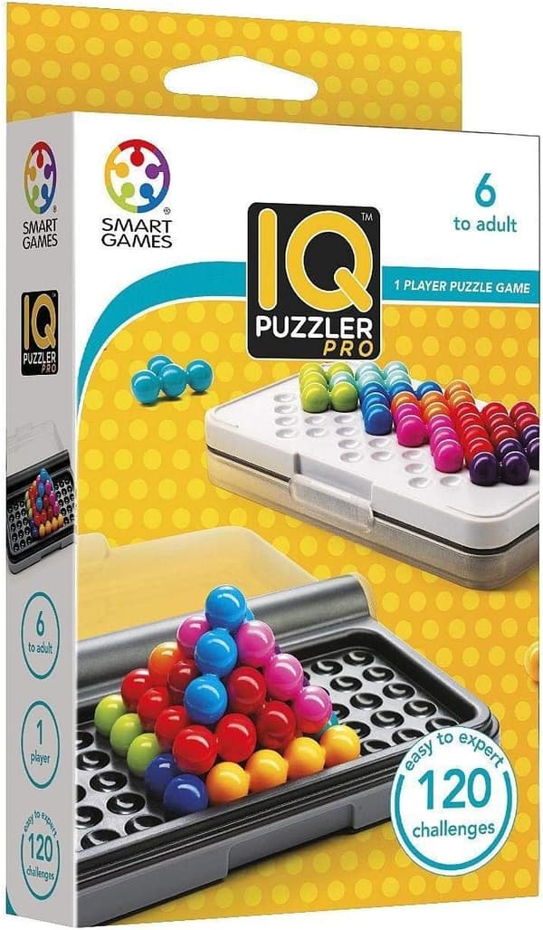 Smart Games - IQ Puzzler Pro, pulmapeli 120 haasteella, 3 pelitilaa, 8+ vuotta-FA-