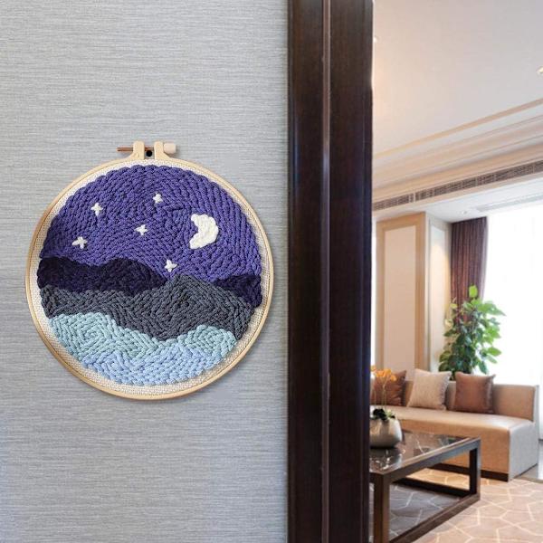 Tæppekrogning Tæppe Håndværk, DIY Latch Hook Kits Strikning Broderi