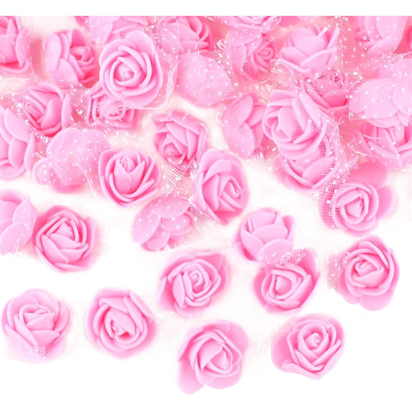 200st Konstgjorda Rose Flower Heads PE Foam Konstgjorda Blommor Ar