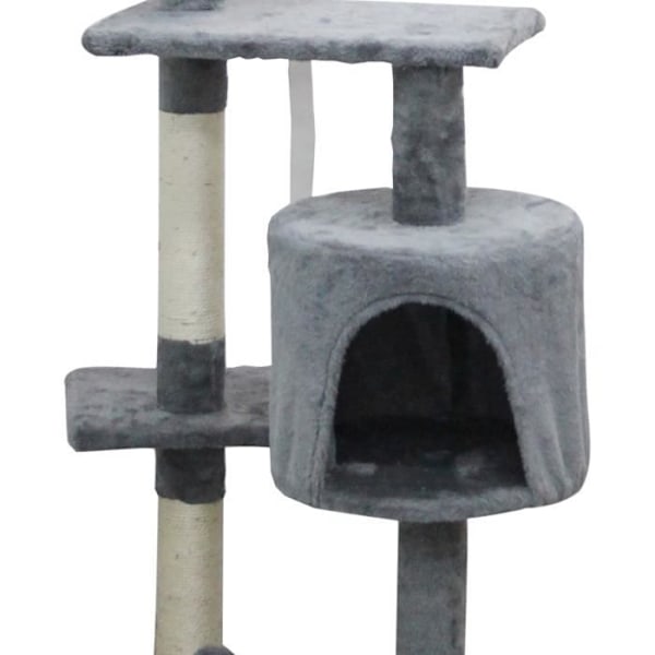 JAPSER - Kattträd - 40 x 40 x 114 cm - Grå