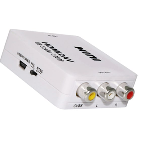 1080P Mini RCA Komposit CVBS Video Audio Muunnin Adapteri