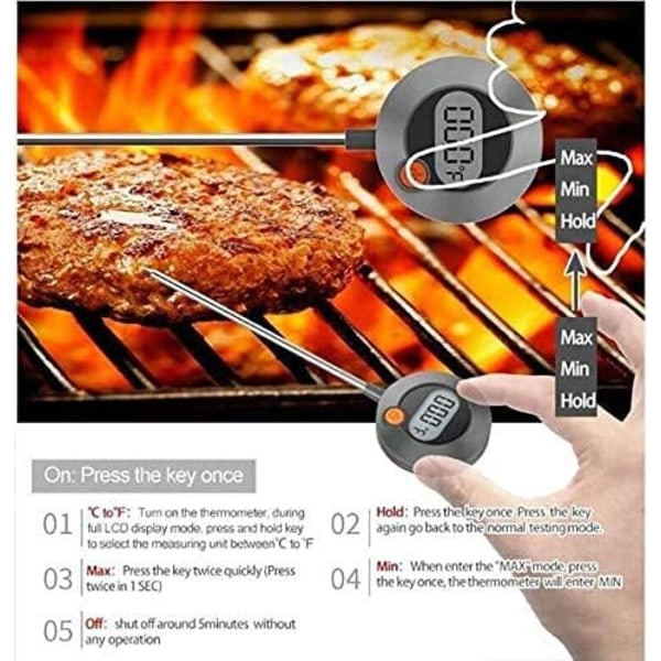 Kökstermometer, Matlagningstermometer, Kött, Bakverk, Vätska, O
