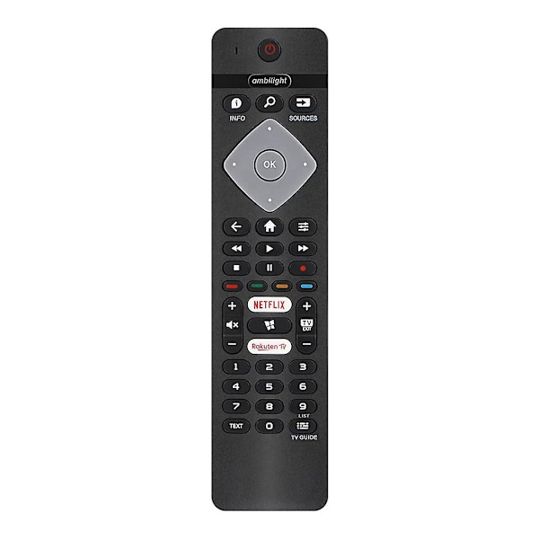 Fjernkontroll erstatning for alle Philips Ambilight 4k Smart Led Tv 75pus6754/12 65pus6754/12 65pus6704/12 55pus6754