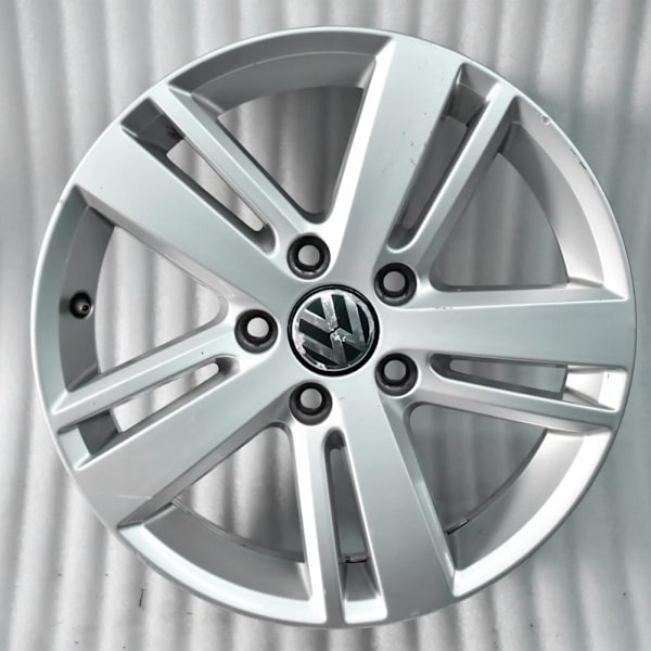 4-pakning - Volkswagen VW Senterdeksler / Nav Emblem - Bil Sølv Silver 56 mm