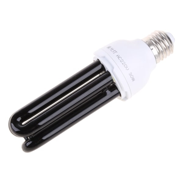 220V 30W E27 Ultraviolet sort lyspære UV myggedræbende lampe glødepærer