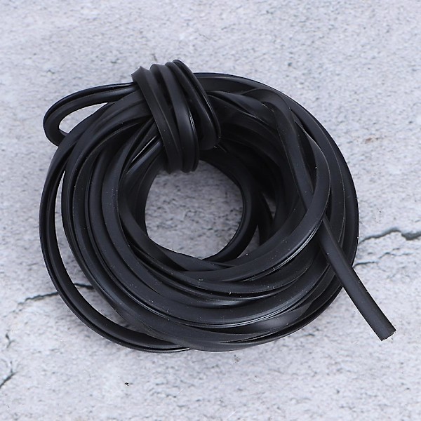 Svart växthus gummilist kabel växthustillbehör glas tätnings tillbehör-XF5- 4m