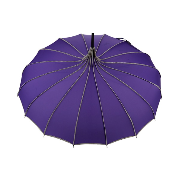 Vintage Pagoda Paraply Hääseremonia Hääjuhla Aurinko Sade UV-suoja Paraply Purple