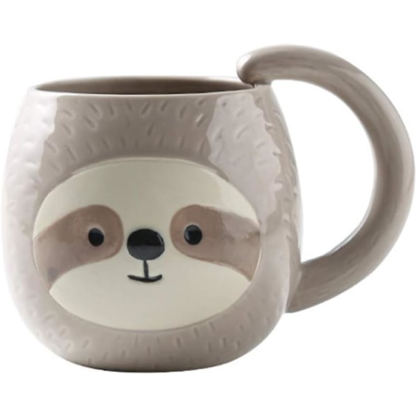 Novelty sloth coffee mug, cute travel tea mug, Animal Cup