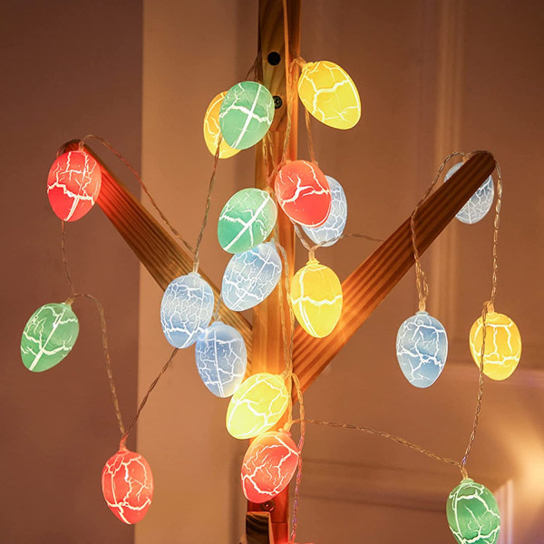 Påskägg ljusslinga, 3m 20 LED påskägg ljusslinga