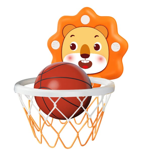 Tecknad Djur Basketkorg Set med Bollar och Pump för Barn-FA-