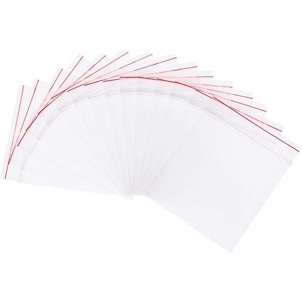 500 st Plastpåsar med Dragkedja, Transparenta Små Fickor 10x7cm Tjocklek: 0,04 mm