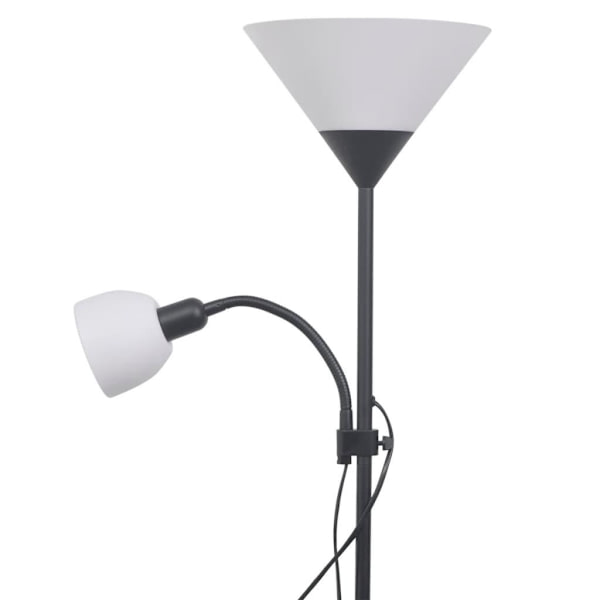 vidaXL Gulvlampe Svart black 3600