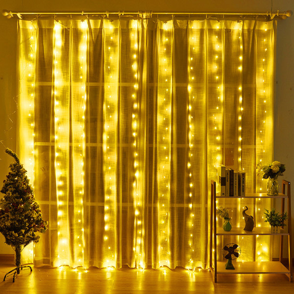 Jouluvalot 3*2 vedenpitävät led-verhovalot värilliset str