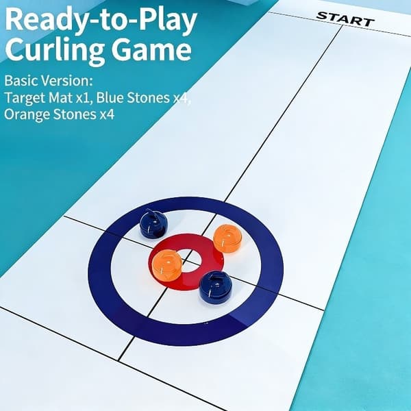 Mini pöytäcurlingpelisetti 8 kivellä -FA-