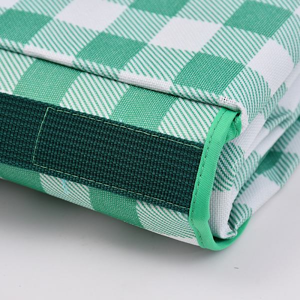 Kannettava piknikviltti Extra Large Ulkoilma Hiekka- ja Vettähylkivä Vihreä Neliö green square 180*200cm