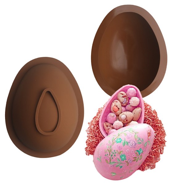 3D påskeæg chokolade silikoneform DIY påskeoverraskelse