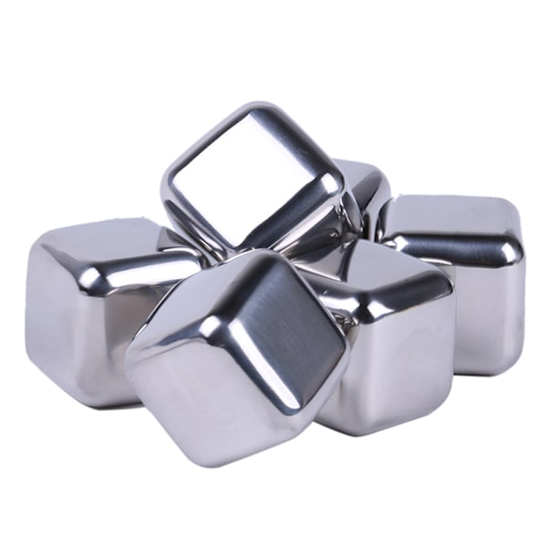 Rostfria Isbitar 6-pack - BPA-fri Rostfritt Stål