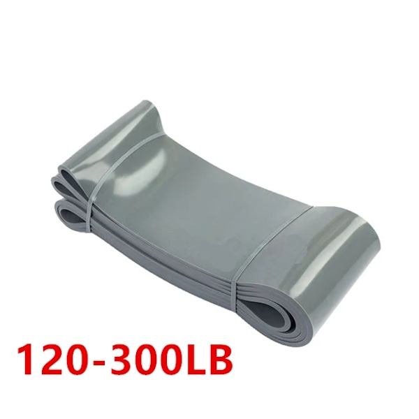 Motstandsband Trening Elastisk Naturlig Latex Trening Gummiøgle Styrke Gummibånd Gym Fitness Trening Expander grey
