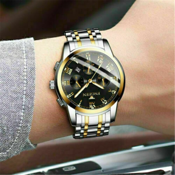 Herrklockor Vattentät Quartz Analog Sports Luminous Watch B