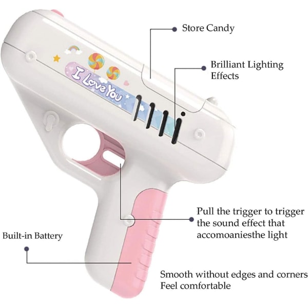 Lollipop-säilytyslelu, luova Lollipop-laukaisulelu, hauska karkki