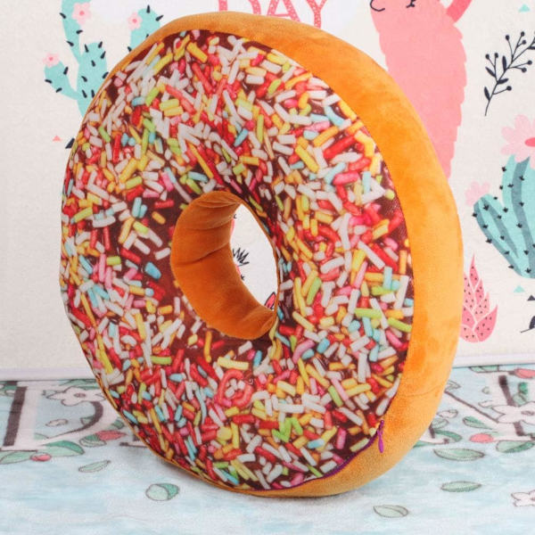 Rund donut ryglæn fyldpude pude kontorstol