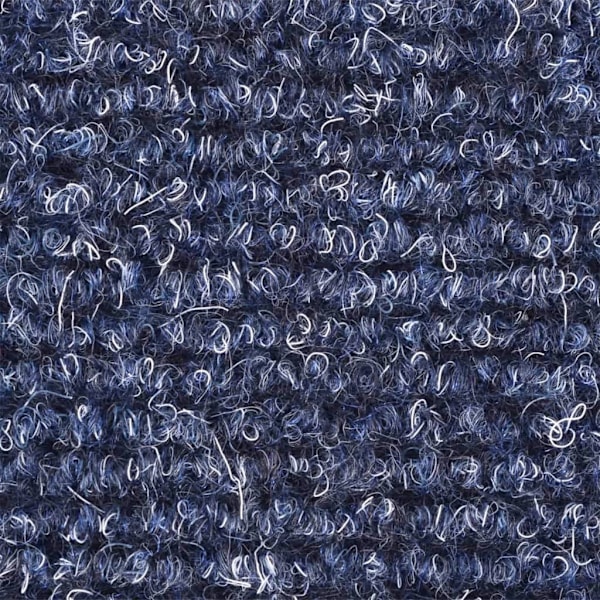 vidaXL Trappstegsmattor Selvhæftende 15 stk Broderi 56x17x3 cm Blå blue 2430