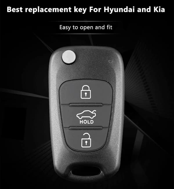 Key Shell for Hyundai i20 i30 i35 ix20 ix35 Folding Remote Car Key Accessories (2 pcs)-FA-
