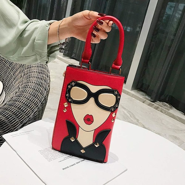 Nyhet Personlig Kvinners 3D Dame Designer Lær Topp
