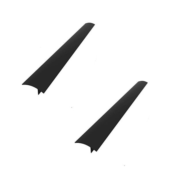 INF Spislist - holder rent mellem komfur og skab 61,5 cm Sort 2-pak