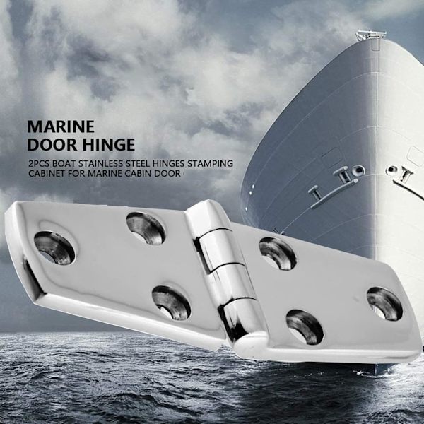 Marine hængsler 2 stk. 316 rustfrit stål 102*38mm skabslåge hængsel