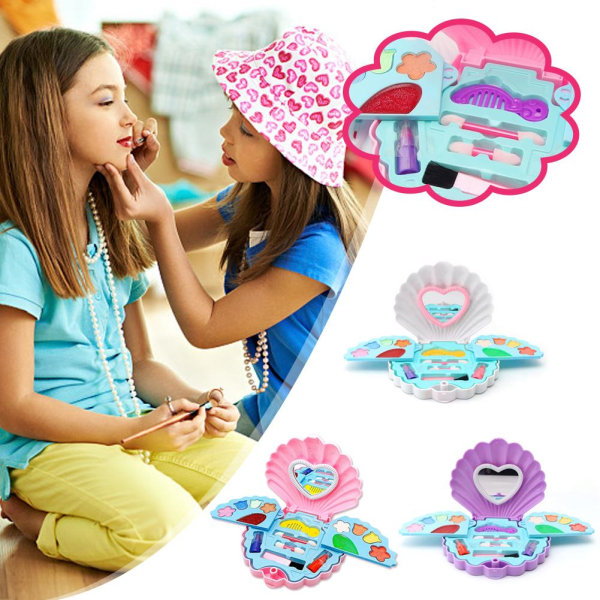 Sett for jenter Barn Kosmetisk Skjønnhet Sminkepung Case Toy Kit Pr white onesize