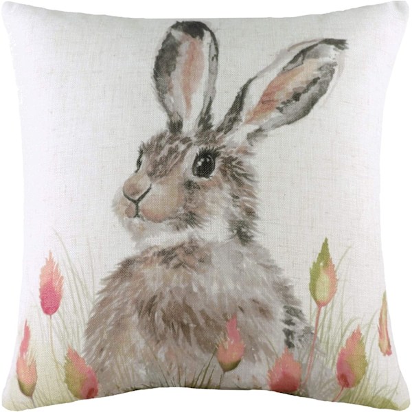 Evans Lichfield Hedgerow Hare Tyynynpäällinen Yksi Koko Valkoinen/Ruskea White/Brown One Size