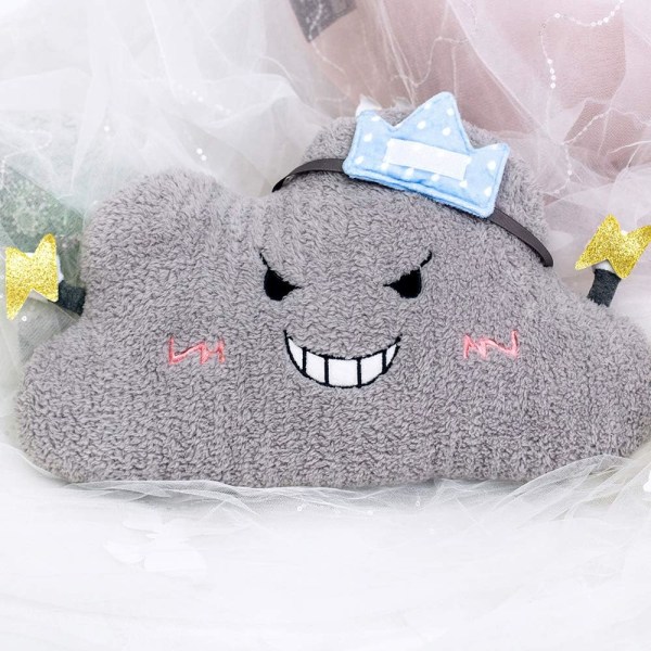 Plush Myk Koselig Mørk Sky Lyn Pute 16 Tommer